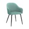 Armen Living Pixie Two Tone Teal Fabric Dining Room Chair with Black Metal Legs LCPXCHTL - alternate 1